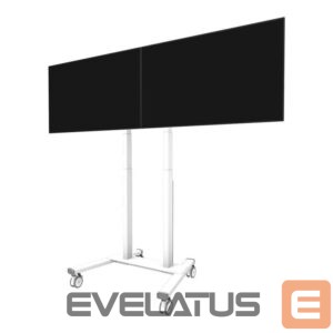 Teleri kinnitus NEOMOUNTS  MOVE ADM-875WH2 Screen adapter from 1 to 2 screens - 42-65" - max 40 kg/screen - VESA 100x100-800x400 - lockable (excl. lock) - su 