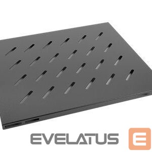 Citas preces Lanberg  19" fixed shelf 1U/465x515mm max load capacity up to 120kg, black | 