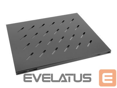 Citas preces Lanberg 19" fixed shelf 1U/465x515mm max load capacity up to 120kg, black |