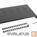 Другие товары Lanberg  19" fixed shelf 1U/483x300mm max load capacity up to 25kg, black | 