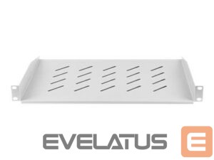 Citas preces Lanberg  19" fixed shelf 1U/483x315mm max load capacity up to 25kg, grey | 