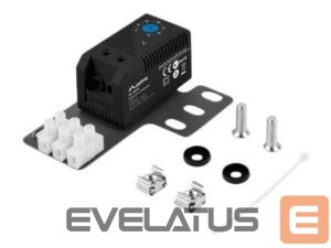 Citas preces Lanberg  Closed-loop thermostat 10A for rack cabinets with 19" ear and terminal block, black | 