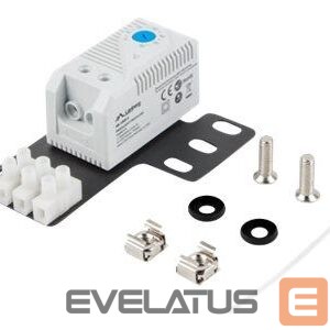 Citas preces Lanberg  Closed-loop thermostat 10A for rack cabinets with 19" ear and terminal block, gray | 