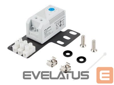 Citas preces Lanberg Closed-loop thermostat 10A for rack cabinets with 19" ear and terminal block, gray |