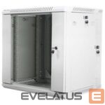 Servers Lanberg  Rack cabinet 19" double-section wall-mount 12U/600x600 (flat pack), grey | 