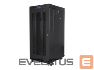 Servers Lanberg  Rack cabinet 19" free-standing 27U/600x600 (flat pack) with mesh door lCD V2, black | 