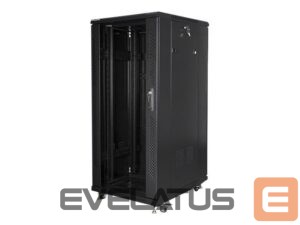 Serveriai Lanberg  Rack cabinet 19" free-standing 27U/600x800 (flat pack), black | 