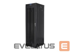 Servers Lanberg  Rack cabinet 19" free-standing 42U/600x800 (flat pack) with mesh door lCD V2, black | 