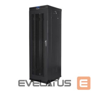 Servers Lanberg  Rack cabinet 19" free-standing 42U/600x800 (flat pack) with mesh door lCD V2, black | 