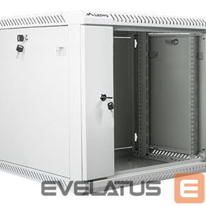 Servers Lanberg  Rack cabinet 19" wall-mount 9U/600x600 (flat pack) with glass door V2, grey | 