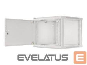 Serveri Lanberg  Rack cabinet 19" wall-mount 9U/600x600 (flat pack) for self-assembly with metal door, grey | 