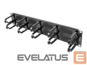 Citas preces Lanberg  19" cable management brush panel 10 rings - type B 2U, black | 