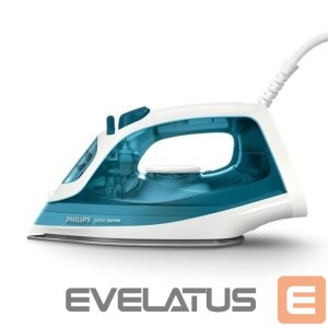 Glūdeklis Philips  Steam Iron | DST2020/90 2000 series | Steam Iron | 2000 W | Water tank capacity 250 ml | Continuous steam 25 g/min | Steam boost performance 110 g/min | Blue/White 