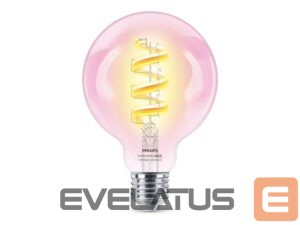 LED spuldze WIZ  Philips Smart WiFi Filament Clear G95 RGB | E27 | 6.3 W | Full colour 
