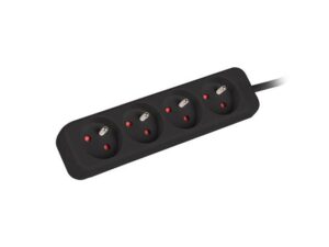 Serveri Lanberg  Cable Power Strip, 4X French Outlets Quality-Grade Copper, 1.5 m | PS0-04E-0150-BK 