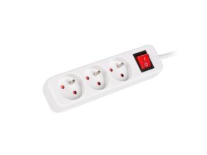 Serveri Lanberg  Cable Power Strip, 3X French Outlets with Switch, Quality-Grade Copper, 1.5 m | PS1-03E-0150-W 
