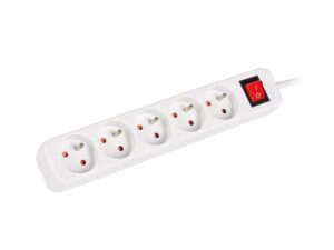 Серверы Lanberg  Cable Power Strip, 5X French Outlets with Switch, Quality-Grade Copper, 1.5 m | PS1-05E-0150-W 