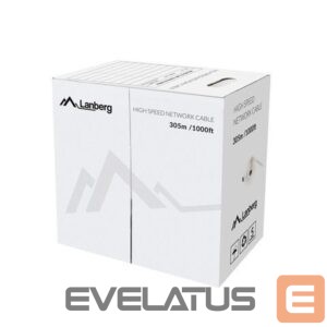 Monitor accessory Lanberg  LAN Cable Cat.6 UTP, Solid CU Fluke Passed | LCU6-12CU-0305-S | 305 m 
