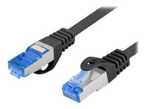 Monitoru piederums Lanberg  Patchcord Cat.6A S/FTP LSZH CCA | PCF6A-10CC-0200-BK | 2 m 