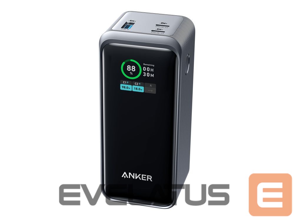Väline aku Anker Soundcore Power Bank, 200 W | Prime | 20000 mAh | Black