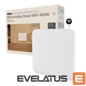 Radiators Mill  Invisible Smart WiFi Heater | PA400WIFI4 | Panel Heater | 400 W | Suitable for rooms up to 4-6 m² | White | IPX4 