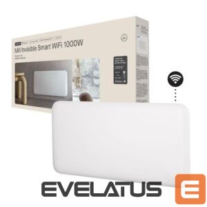 Radiators Mill  Invisible Smart WiFi Heater | PA1000WIFI4 | Panel Heater | 1000 W | Suitable for rooms up to 12-16 m² | White | IPX4 