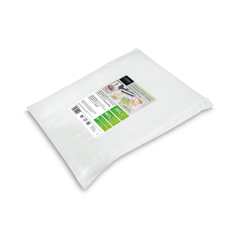 Filtrid ja tarvikud Caso | 4 Stars Structured Bags 30 x 40 cm, 60 pcs | Transparent