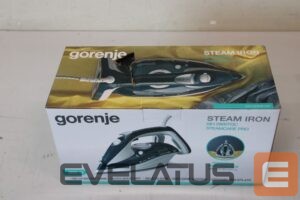 Iron GORENJE  SALE OUT.  SIH2800TQC Steam Iron, Water tank 0,4 L, Continuous steam 35 g/min, Turquoise/White |  Steam Iron | SIH2800TQC | Steam Iron | 2800 W | Water tank capacity 350 ml | Continuous steam 35 g/min | Steam boost performance 100 g/min | Turquoise/White | DAMAGED PACKAGING, SCRATCHED 