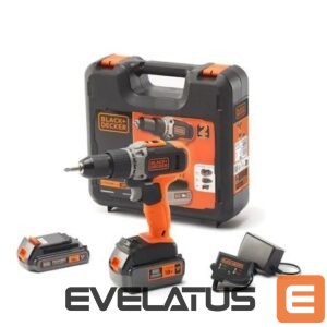 Žvejybos prekės Black & Decker  | Cordless Drill/Driver with  2.0 Ah/4.0 Ah Battery | BCD003MEM2K-QW | 18 V | 2.0/4.0 Ah | Lithium 