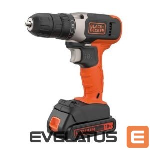 Žvejybos prekės Black & Decker  | Cordless Drill Driver | BCD001C1-QW | 18 V | 1.5 Ah | Lithium 