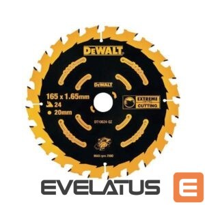 Ausinės su mikrofonu DeWALT  | DT10624-QZ Cutting Disc for Wood, 165 x 20 mm 