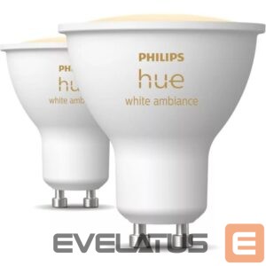 LED pirn Philips Hue  Smart Spotlight, 2 pcs pack | GU10 | 4.2 W | Warm to cool white light 