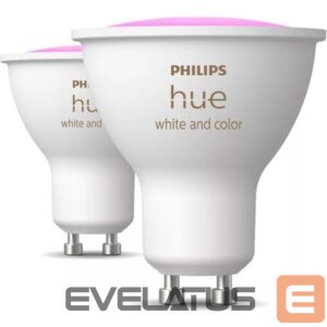 LED pirn Philips Hue  Smart Spotlight, 2pcs pack | GU10 | 4.2 W | Warm to cool white and color 