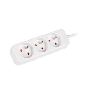 Serverid Lanberg  Cable Power Strip 3M 3X French Outlets Quality-Grade Copper | PS0-03E-0300-W 