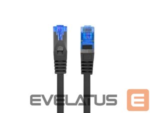 Monitoru piederums Lanberg  Patchcord Cat.6A S/FTP LSZH CCA Fluke Passed | PCF6A-10CC-0500-BK | 5 m 