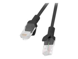 Monitoru piederums Lanberg  Patchcord CAT.6 UTP fluke passed | PCU6-10CC-0025-BK | 0.25 m 
