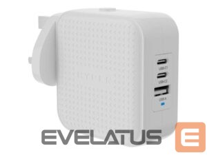 Kontrolieris HYPER  Juice 70W USB-C GaN Travel Charger (3C+1A) - White | 