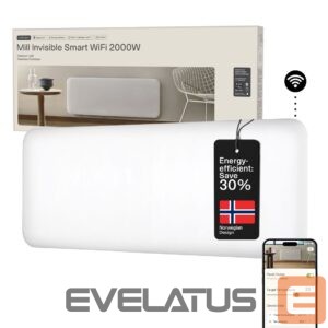 Radiaator Mill  Invisible Smart WiFi Heater | PA2000WIFI4 | Panel Heater | 2000 W | Suitable for rooms up to 24-28 m² | White | IPX4 