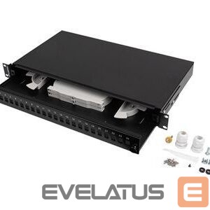 Citas preces Lanberg  Rackmount 19" 1U Fiber Patch panel 24xSC Simplex/24XLC Duplex Black + Accessories | 