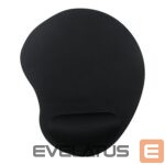 Компьютерная мышь Gembird  MP-ERGO-01 Mouse pad with soft wrist support, black 