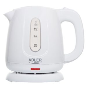 Virdulys Adler  Kettle | AD 1373 | Electric | 850 W | 1 L | Polypropylene | 360° rotational base | White 