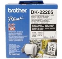 Аксессуары и расходные материалы Brother  | DK-22205 Continuous Length Paper Label | White | DK | 30.5 m 