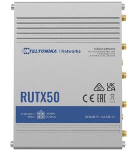 Maršrutizatoriai Teltonika  INDUSTRIAL 5G ROUTER | RUTX50 | 802.11ac | 867 Mbit/s | 10/100/1000 Mbps Mbit/s | Ethernet LAN (RJ-45) ports 5 | Mesh Support Yes | MU-MiMO Yes | 5G | Antenna type Internal 
