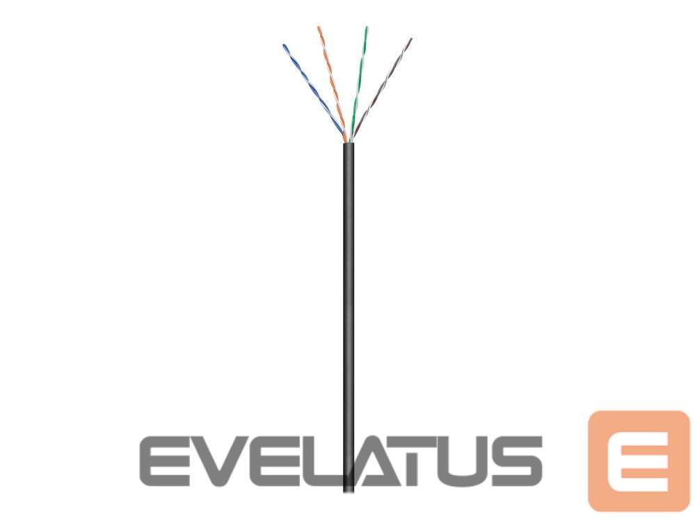 Converter Goobay 57196 CAT 5e Outdoor Network Cable, U/UTP, 100 m, Black