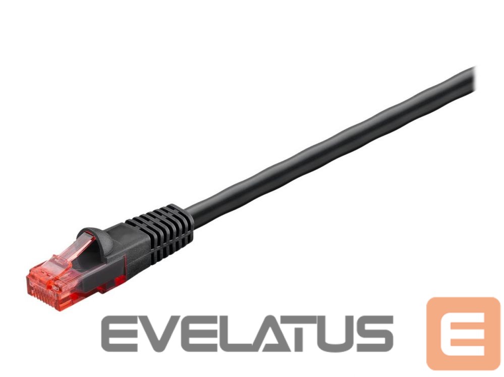 Adapteris Goobay CAT 6/6A Outdoor Patch Cable, U/UTP, 20 m, Black