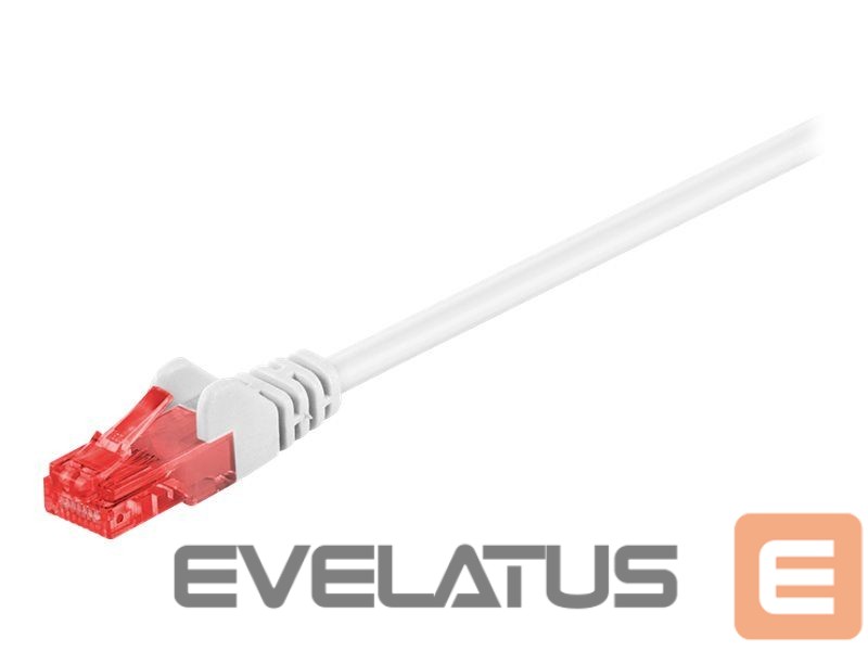 Üleminek Goobay Patch Cable | 68639 CAT 6 U/UTP | PVC AWG 24/7 | Cable length: 15 m | White