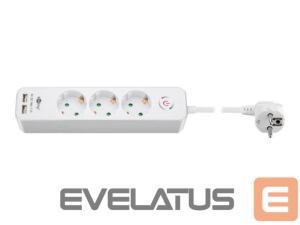 Circuit breaker Goobay  41264 3-Way Power Strip with Switch and USB | Sockets quantity 3 
