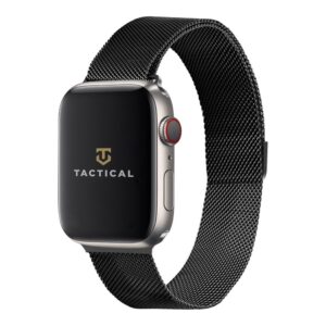 Strap Tactical - Tactical 333 Loop Magnetic Stainless Steel Band for Apple Watch 1/2/3/4/5/6/7/8/9/SE 38/40/41mm Black 