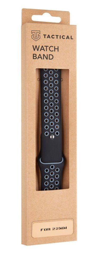 Strap Tactical - Tactical 267 Double Silicone Band 22mm Black/Grey