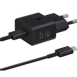 Adaptrid Samsung - EP-T2510XBE Samsung USB-C 25W Travel Charger + USB-C Data Cable Black 